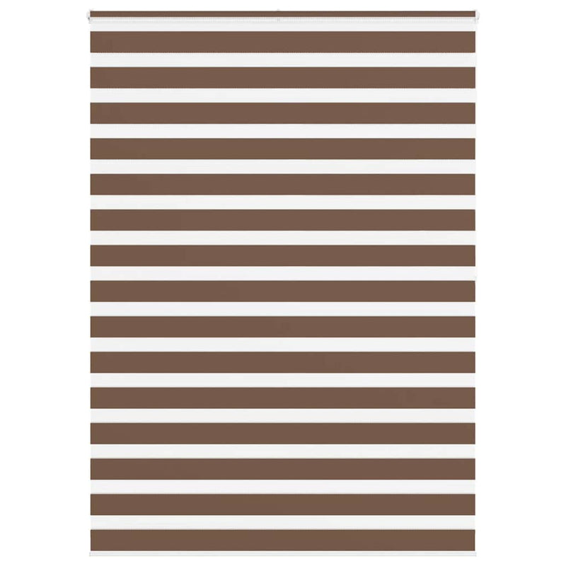 Load image into Gallery viewer, Vidaxl zebra rolgordijn 160x200 cm stofbreedte 155,9cm polyester bruin
