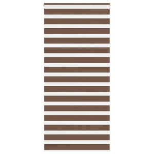 Vidaxl zebra rolgordijn 95x230 cm stofbreedte 90,9 cm polyester bruin