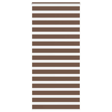 Vidaxl zebra rolgordijn 100x230 cm stofbreedte 95,9 cm polyester bruin