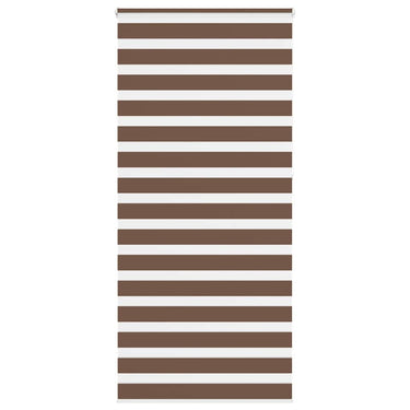 Vidaxl zebra rolgordijn 105x230 cm stofbreedte 100,9cm polyester bruin