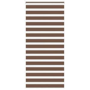 Vidaxl zebra rolgordijn 110x230 cm stofbreedte 105,9cm polyester bruin