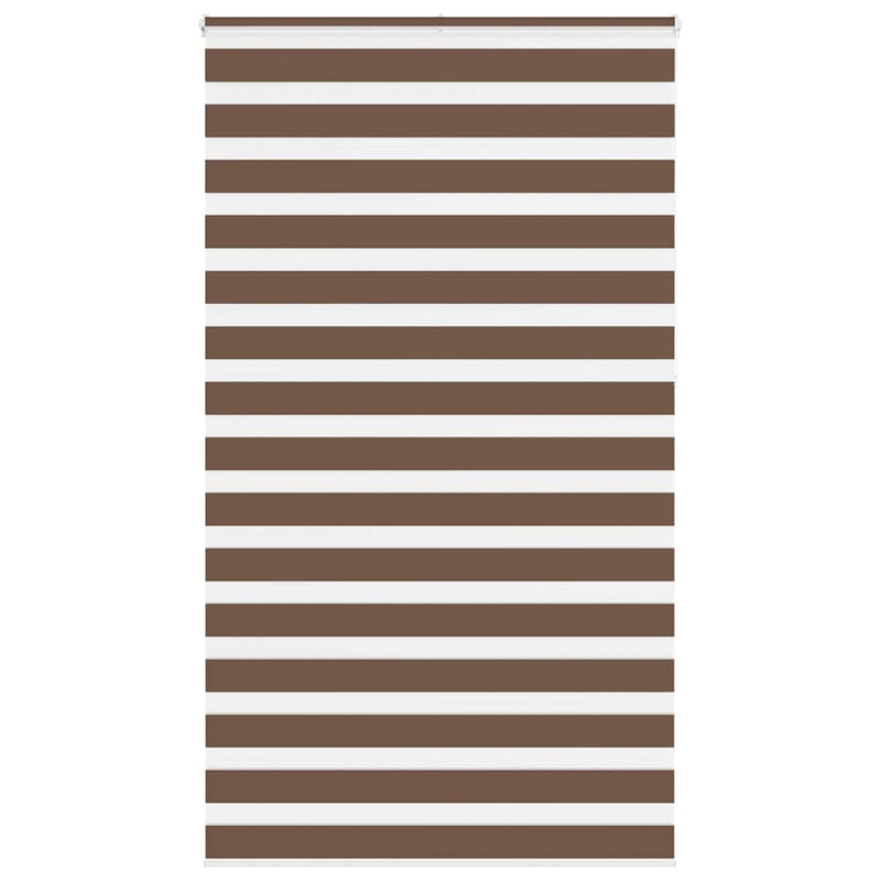 Load image into Gallery viewer, Vidaxl zebra rolgordijn 120x230 cm stofbreedte 115,9cm polyester bruin
