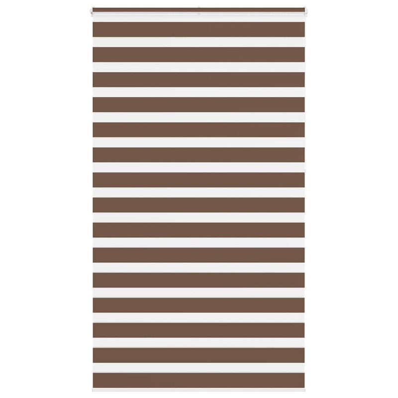 Load image into Gallery viewer, Vidaxl zebra rolgordijn 130x230 cm stofbreedte 125,9cm polyester bruin
