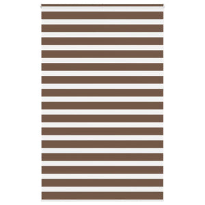 Vidaxl zebra rolgordijn 150x230 cm stofbreedte 145,9cm polyester bruin
