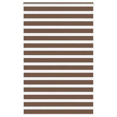 Vidaxl zebra rolgordijn 150x230 cm stofbreedte 145,9cm polyester bruin