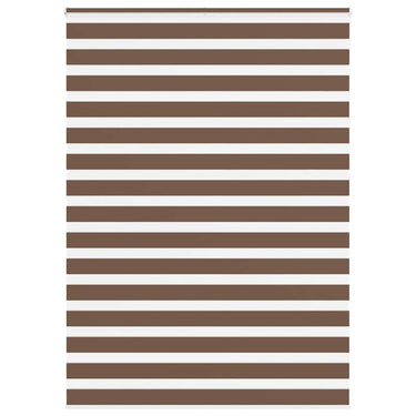 Vidaxl zebra rolgordijn 155x230 cm stofbreedte 150,9cm polyester bruin
