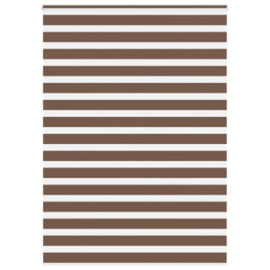 Vidaxl zebra rolgordijn 160x230 cm stofbreedte 155,9cm polyester bruin