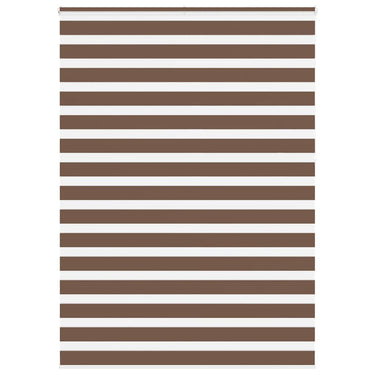 Vidaxl zebra rolgordijn 165x230 cm stofbreedte 160,9cm polyester bruin
