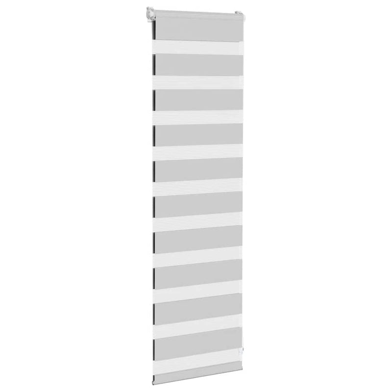Load image into Gallery viewer, Vidaxl zebra rolgordijn 45x100 cm stofbreedte 40,9 cm lichtgrijs
