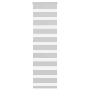 Vidaxl zebra rolgordijn 50x100 cm stofbreedte 45,9cm lichtgrijs