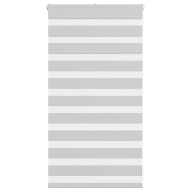 Vidaxl zebra rolgordijn 80x100 cm stofbreedte 75,9 cm lichtgrijs
