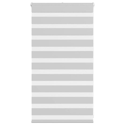 Vidaxl zebra rolgordijn 80x100 cm stofbreedte 75,9 cm lichtgrijs