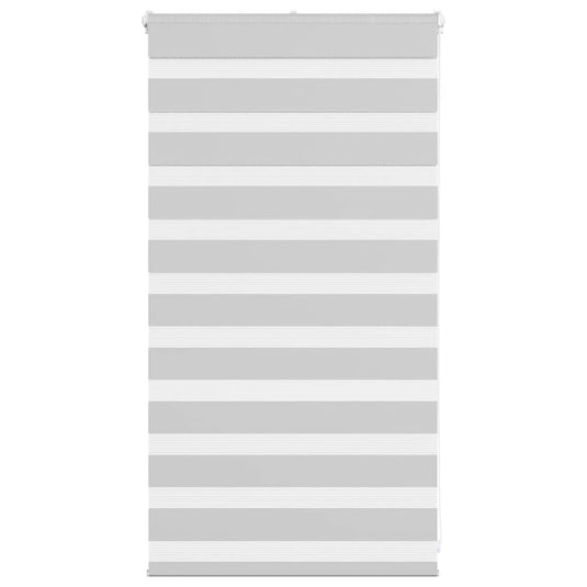 Vidaxl zebra rolgordijn 85x100 cm stofbreedte 80,9 cm lichtgrijs