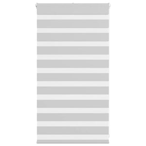 Vidaxl zebra rolgordijn 90x100 cm stofbreedte 85,9 cm lichtgrijs