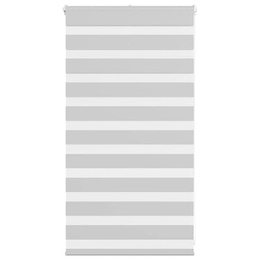 Vidaxl zebra rolgordijn 90x100 cm stofbreedte 85,9 cm lichtgrijs