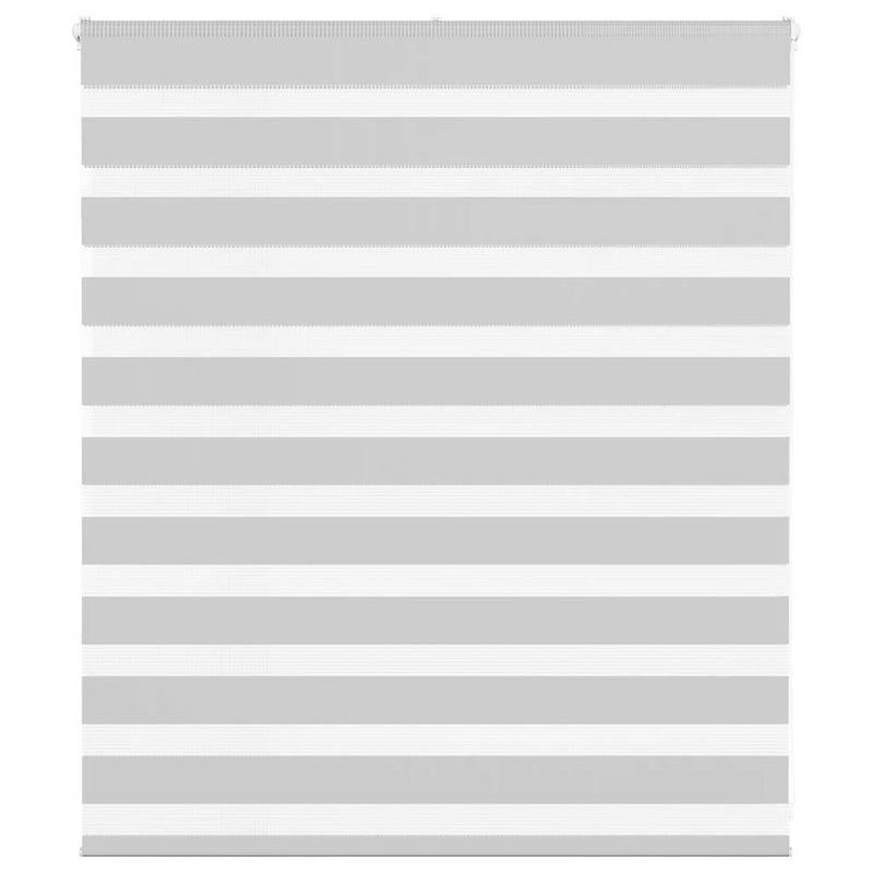 Load image into Gallery viewer, Vidaxl zebra rolgordijn 125x100 cm stofbreedte 120,9 cm lichtgrijs
