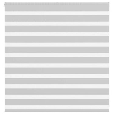 Vidaxl zebra rolgordijn 140x100 cm stofbreedte 135,9 cm lichtgrijs