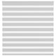 Vidaxl zebra rolgordijn 145x100 cm stofbreedte 140,9 cm lichtgrijs