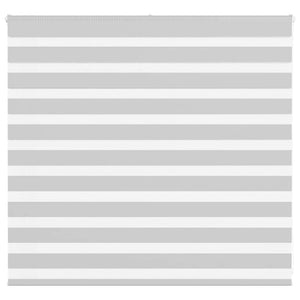 Vidaxl zebra rolgordijn 165x100 cm stofbreedte 160,9 cm lichtgrijs