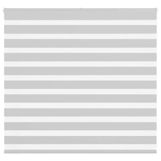 Vidaxl zebra rolgordijn 165x100 cm stofbreedte 160,9 cm lichtgrijs