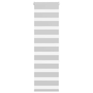Vidaxl zebra rolgordijn 50x150 cm stofbreedte 45,9cm lichtgrijs