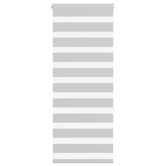 Vidaxl zebra rolgordijn 65x150 cm stofbreedte 60,9 cm lichtgrijs