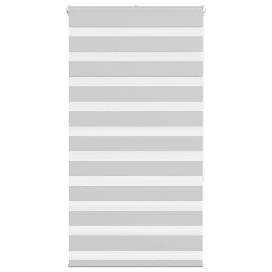 Vidaxl zebra rolgordijn 75x150 cm stofbreedte 70,9 cm lichtgrijs