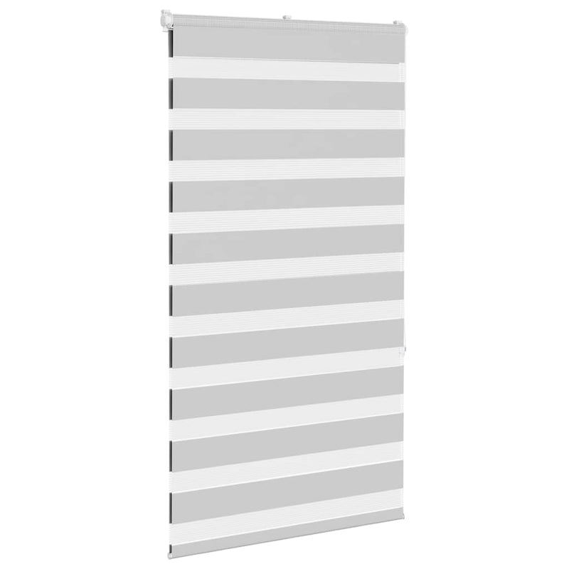 Load image into Gallery viewer, Vidaxl zebra rolgordijn 75x150 cm stofbreedte 70,9 cm lichtgrijs
