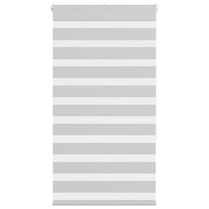 Vidaxl zebra rolgordijn 80x150 cm stofbreedte 75,9 cm lichtgrijs