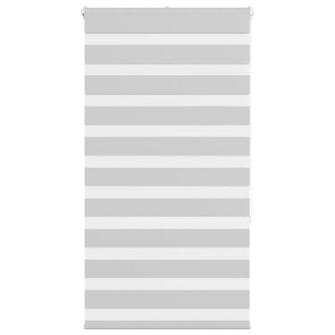 Vidaxl zebra rolgordijn 80x150 cm stofbreedte 75,9 cm lichtgrijs