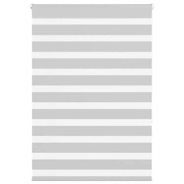 Vidaxl zebra rolgordijn 95x150 cm stofbreedte 90,9 cm lichtgrijs