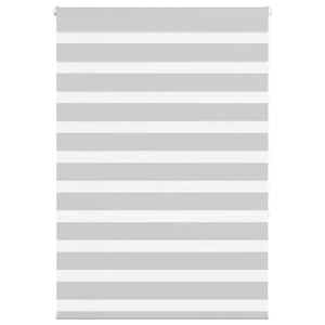 Vidaxl zebra rolgordijn 105x150 cm stofbreedte 100,9 cm lichtgrijs