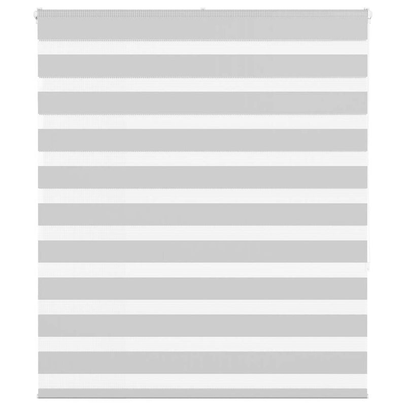 Load image into Gallery viewer, Vidaxl zebra rolgordijn 120x150 cm stofbreedte 115,9 cm lichtgrijs
