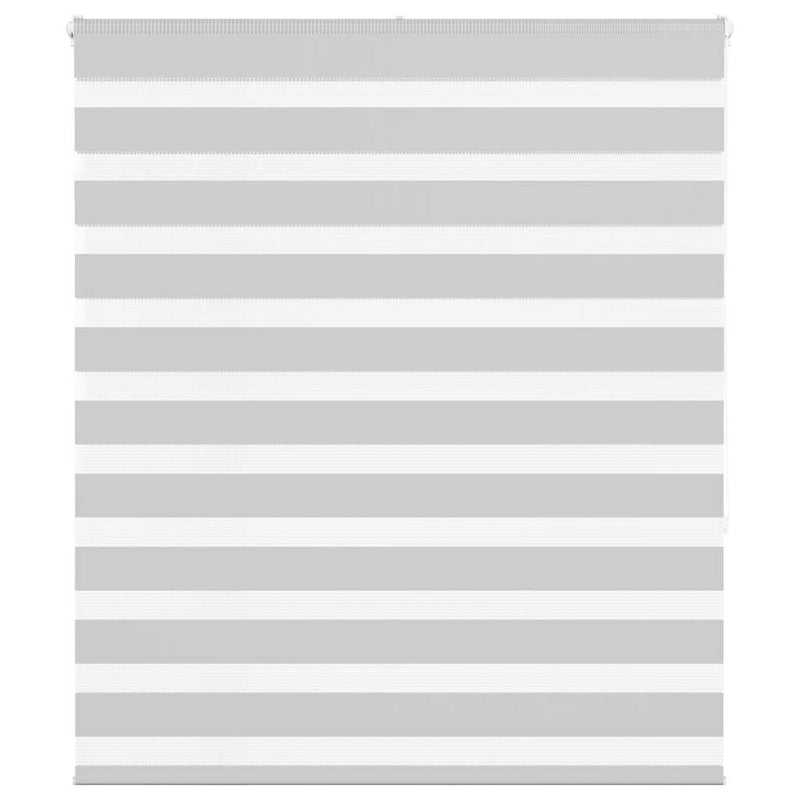 Load image into Gallery viewer, Vidaxl zebra rolgordijn 130x150 cm stofbreedte 125,9 cm lichtgrijs
