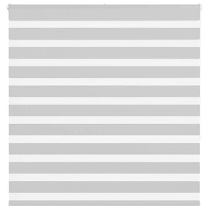 Vidaxl zebra rolgordijn 140x150 cm stofbreedte 135,9 cm lichtgrijs