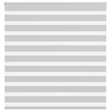 Vidaxl zebra rolgordijn 140x150 cm stofbreedte 135,9 cm lichtgrijs