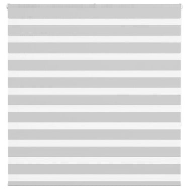 Vidaxl zebra rolgordijn 145x150 cm stofbreedte 140,9 cm lichtgrijs