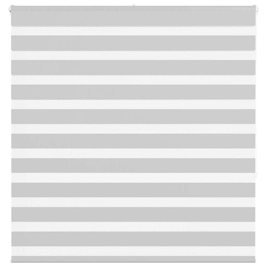 Vidaxl zebra rolgordijn 150x150 cm stofbreedte 145,9 cm lichtgrijs