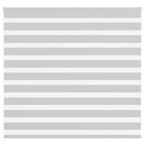 Vidaxl zebra rolgordijn 155x150 cm stofbreedte 150,9 cm lichtgrijs