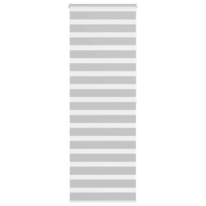 Vidaxl zebra rolgordijn 75x200 cm stofbreedte 70,9 cm lichtgrijs