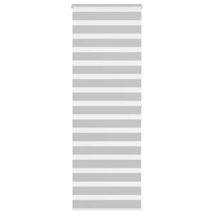 Vidaxl zebra rolgordijn 85x200 cm stofbreedte 80,9 cm lichtgrijs