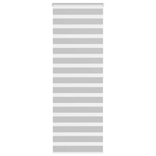 Vidaxl zebra rolgordijn 85x200 cm stofbreedte 80,9 cm lichtgrijs