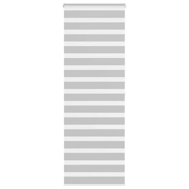 Vidaxl zebra rolgordijn 85x200 cm stofbreedte 80,9 cm lichtgrijs