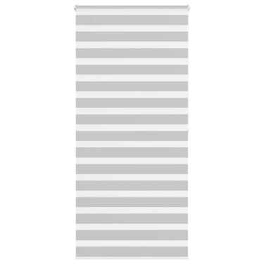 Vidaxl zebra rolgordijn 95x200 cm stofbreedte 90,9 cm lichtgrijs