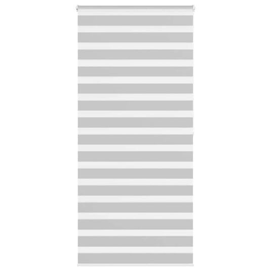 Vidaxl zebra rolgordijn 100x200 cm stofbreedte 95,9 cm lichtgrijs