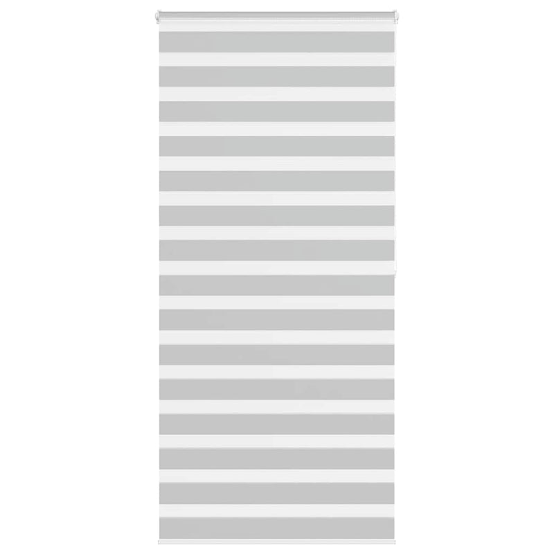 Afbeelding laden in galerijviewer, Vidaxl zebra rolgordijn 110x200 cm stofbreedte 105,9 cm lichtgrijs
