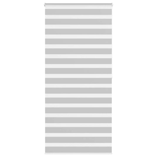 Vidaxl zebra rolgordijn 115x200 cm stofbreedte 110,9 cm lichtgrijs