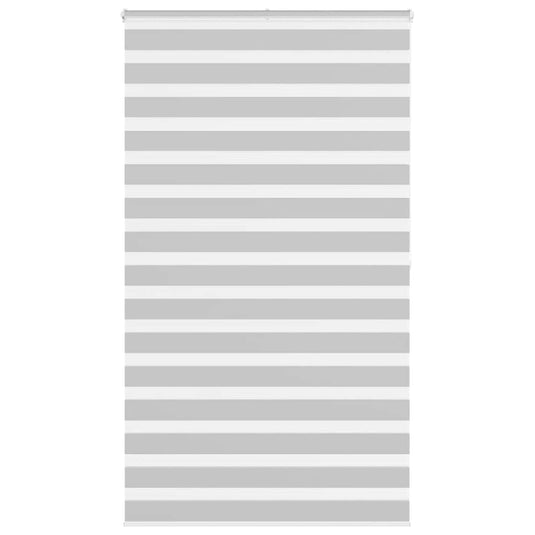Vidaxl zebra rolgordijn 120x200 cm stofbreedte 115,9 cm lichtgrijs