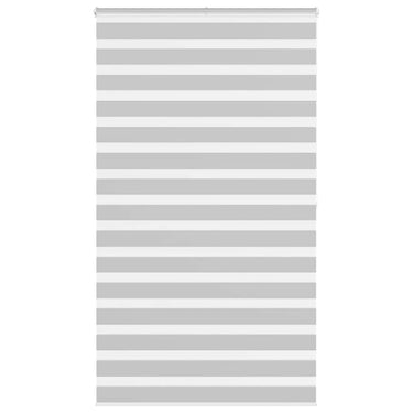 Vidaxl zebra rolgordijn 120x200 cm stofbreedte 115,9 cm lichtgrijs
