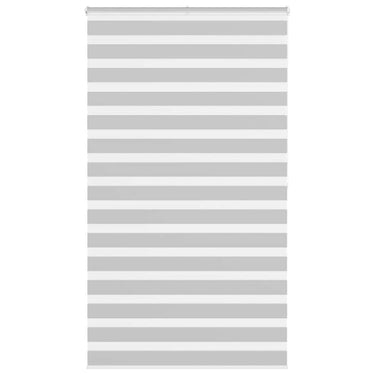 Vidaxl zebra rolgordijn 125x200 cm stofbreedte 120,9 cm lichtgrijs